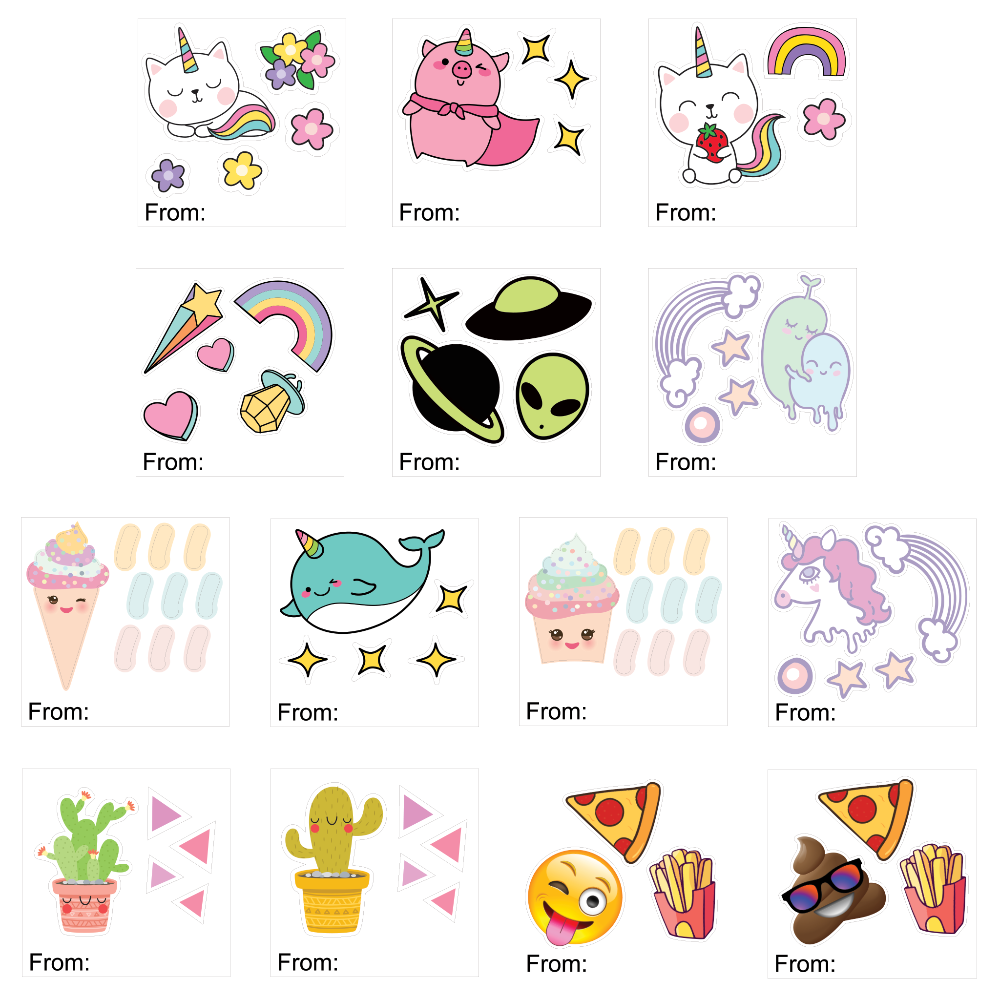 Personalized Valentine Gram Water Bottle Labels