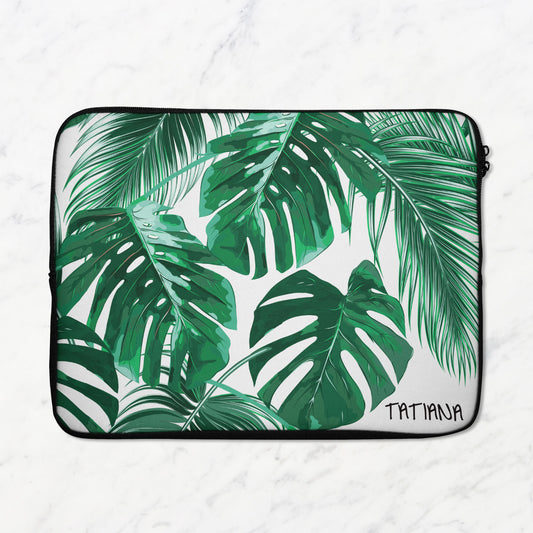 Jungle Leaves Laptop Sleeve
