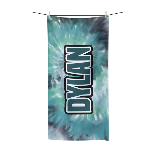 Green Tie-Dye Beach Towel