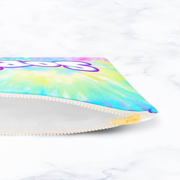 Groovy Tie-Dye Carry-All Pouch Zipper View