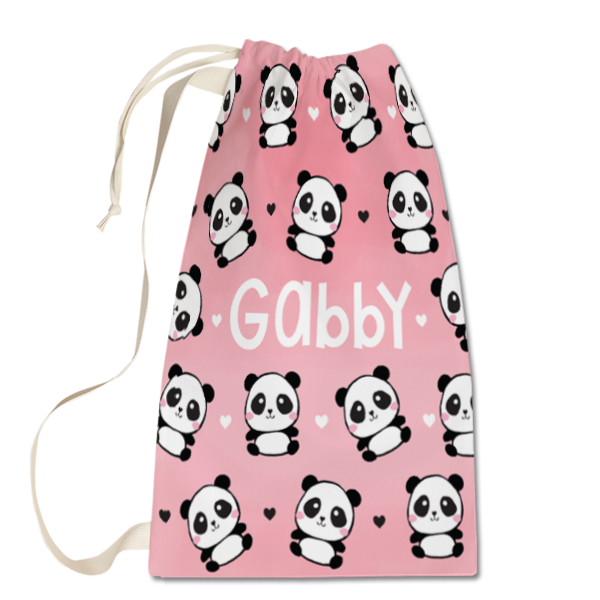 Panda Love Laundry Bag