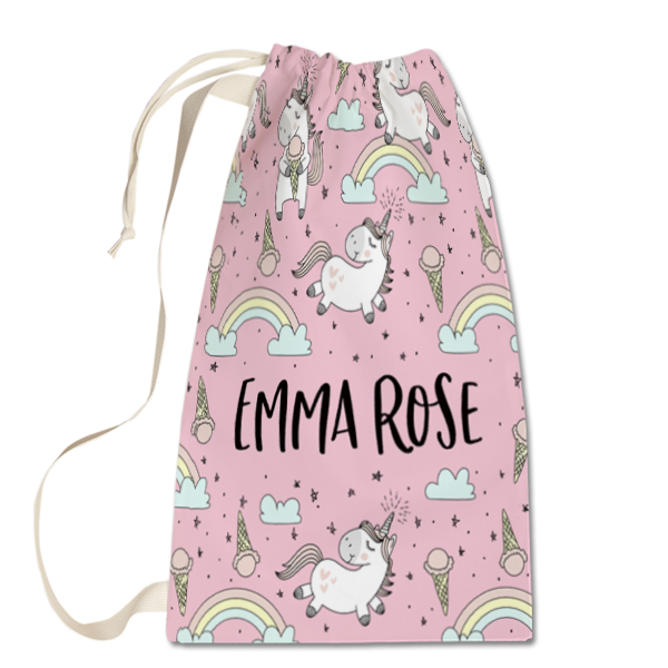 Rainbows and Unicorns Laundry Bag