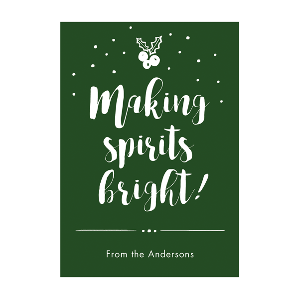 Spirits Bright Wine Labels