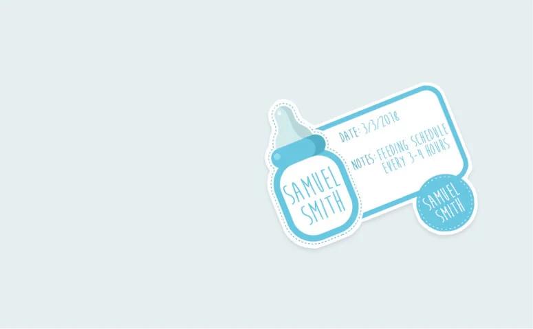 Baby Bottle Labels