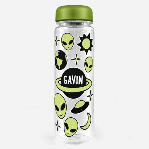 Alien Water Bottle With Straw, Kids Water Bottle, Toddler Water Bottle,  Alien Tumbler, Stainless Steel Water Bottle 