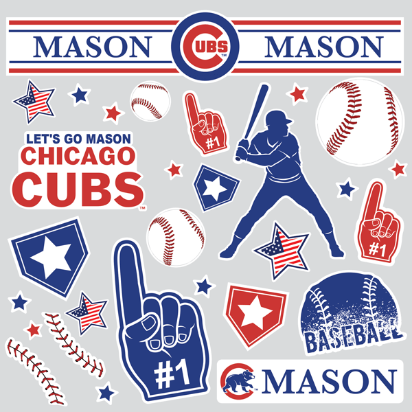 Licensed MLB Water Bottle Labels