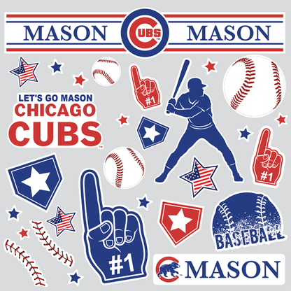 Licensed MLB Water Bottle Labels