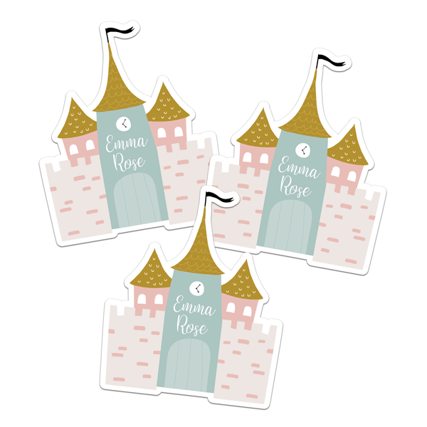 Once Upon A Castle Die Cut Name Labels