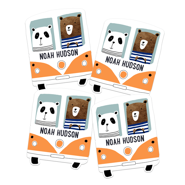 Little Adventure Die Cut Name Labels