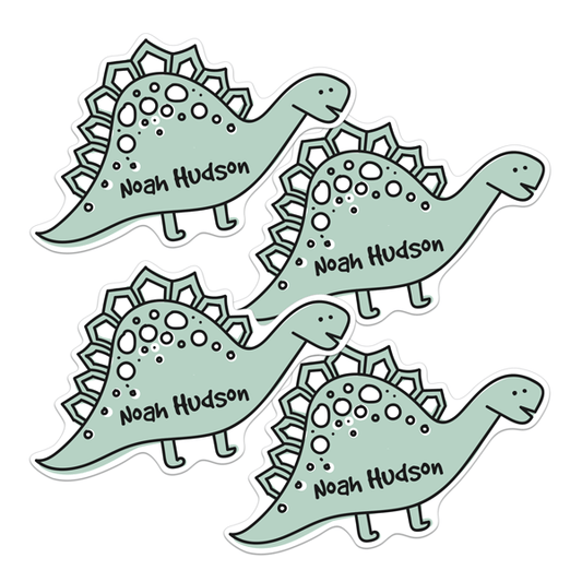 Stegosaurus Die Cut Name Labels