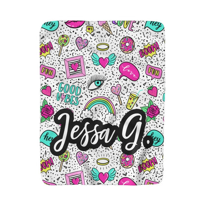 90's Vibes Fleece Blanket