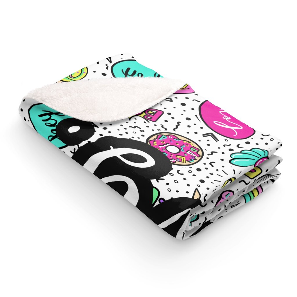 90's Vibes Fleece Blanket