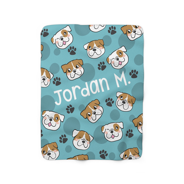 Bulldog Fleece Blanket