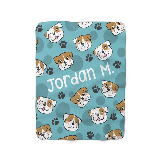 Bulldog Fleece Blanket