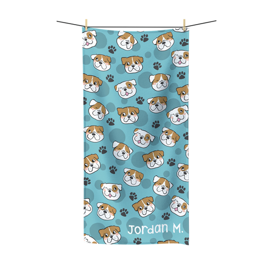 Bulldog Beach Towel