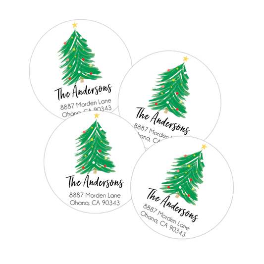 Christmas Wishes Return Address Labels