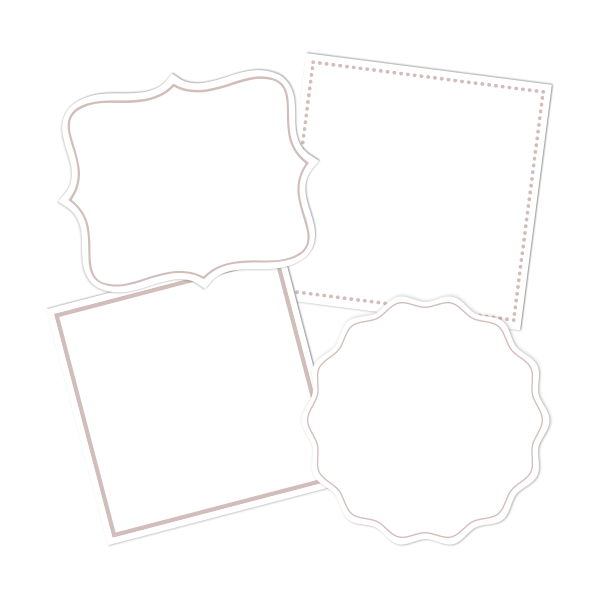 White Write-On Combo Pantry Labels