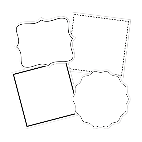 White Write-On Combo Pantry Labels