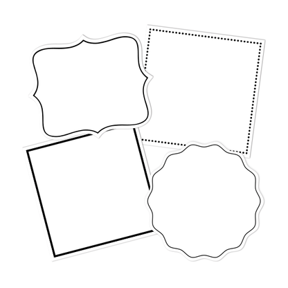 White Write-On Combo Pantry Labels