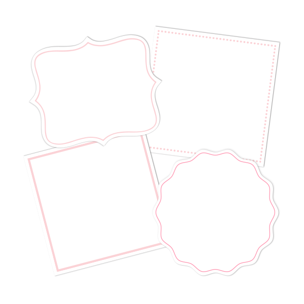 White Write-On Combo Pantry Labels