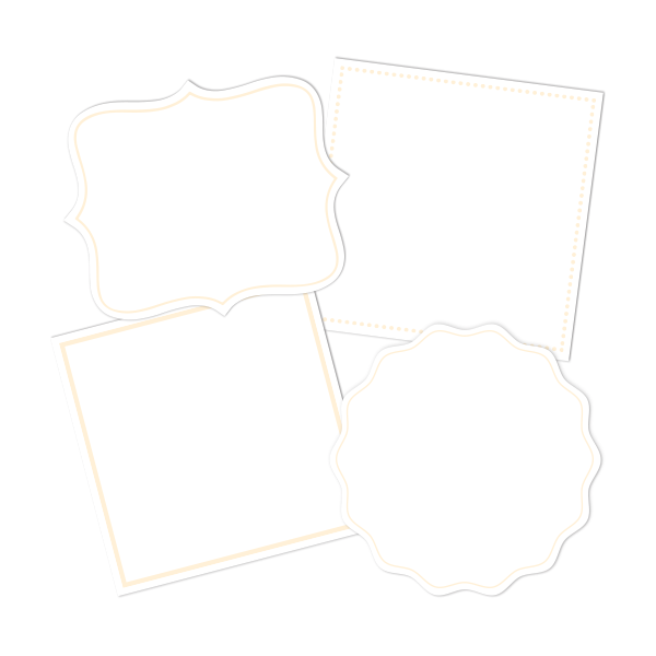 White Write-On Combo Pantry Labels