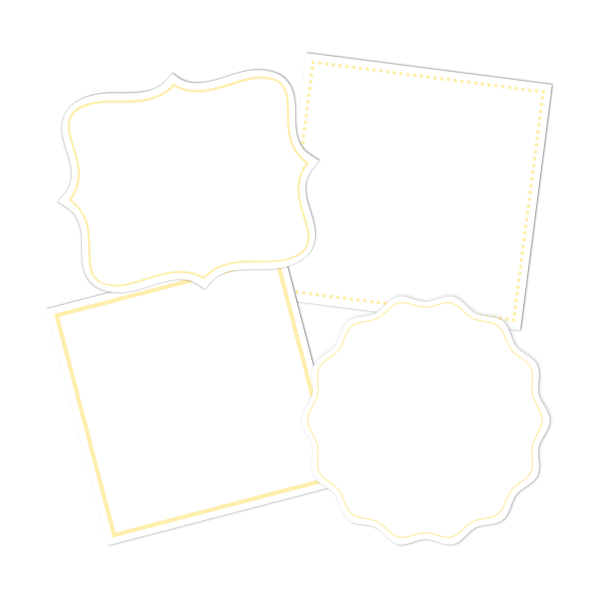White Write-On Combo Pantry Labels