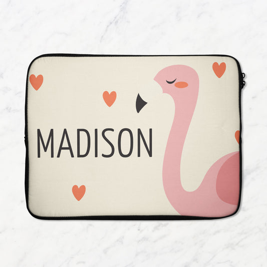 Flamingo Love Laptop Sleeve
