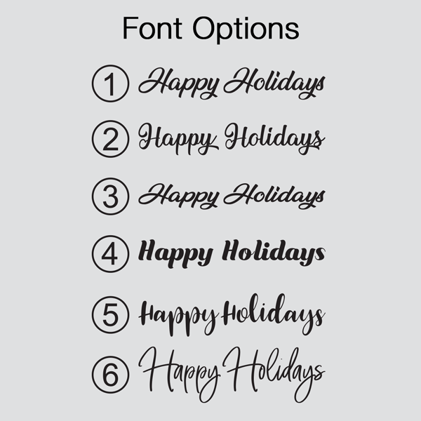Happy Holidays Wall Decal
