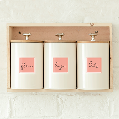 Framed Write-On Pantry Labels