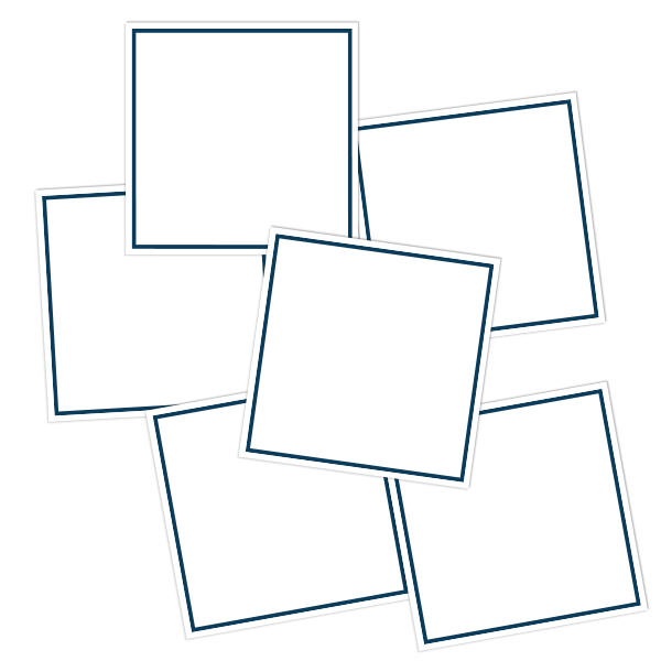 White Write-On Framed Pantry Labels