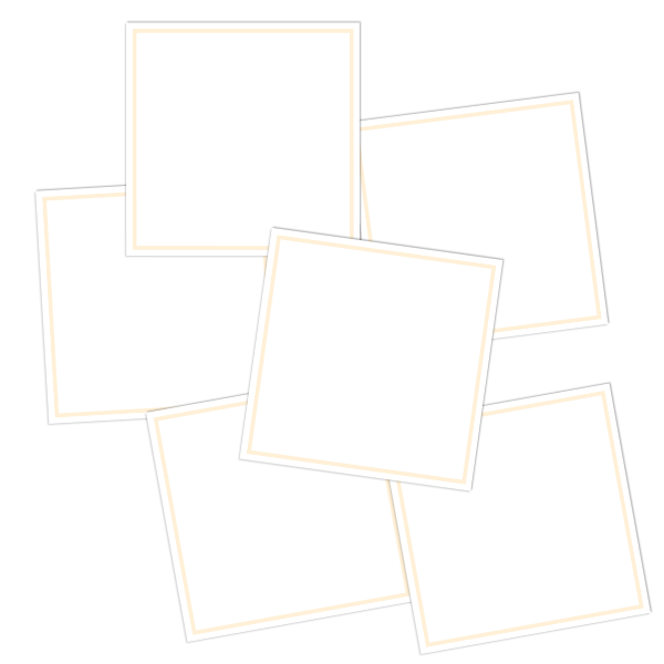 White Write-On Framed Pantry Labels