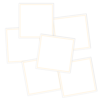 White Write-On Framed Pantry Labels