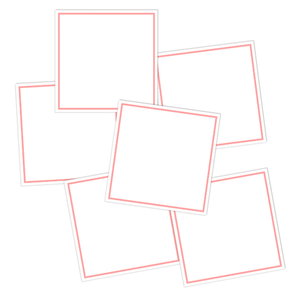 White Write-On Framed Pantry Labels