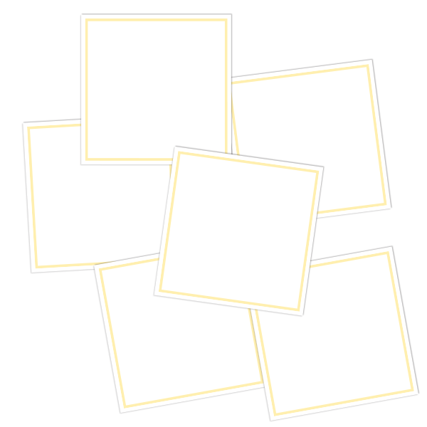 White Write-On Framed Pantry Labels