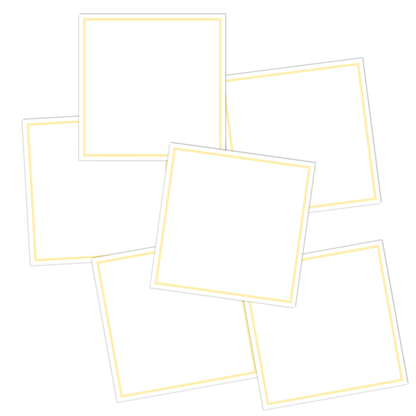 White Write-On Framed Pantry Labels