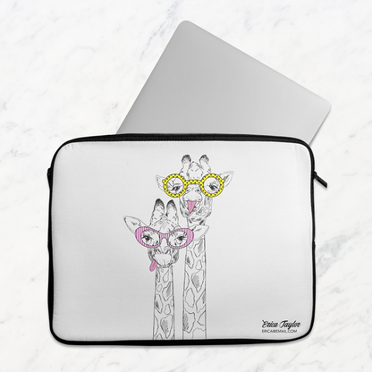 Giraffes Laptop Sleeve