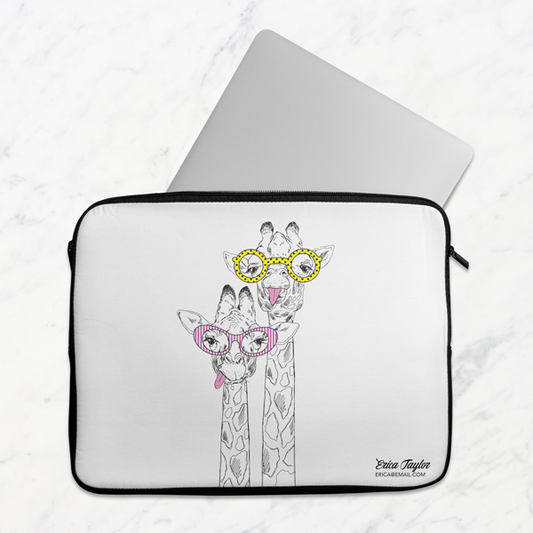 Giraffes Laptop Sleeve