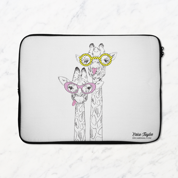 Giraffes Laptop Sleeve