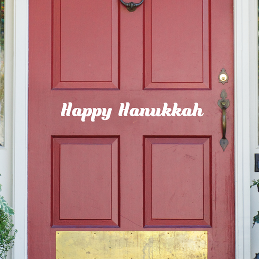 Happy Hanukkah Decal