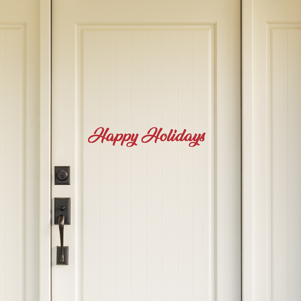 Happy Holidays Wall Decal