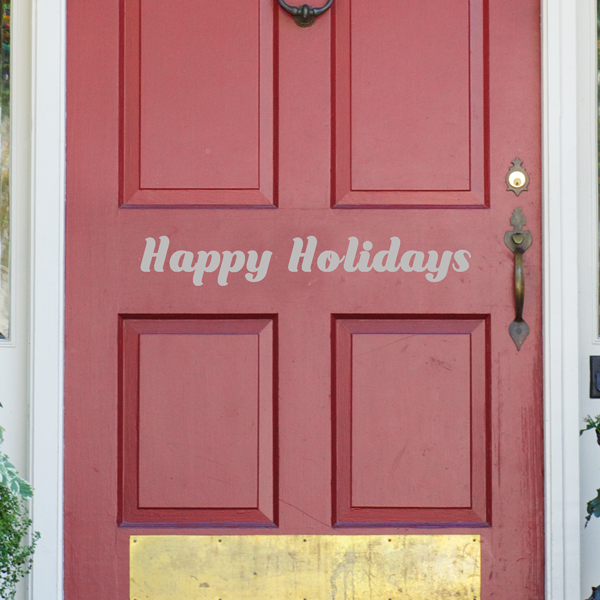 Happy Holidays Wall Decal