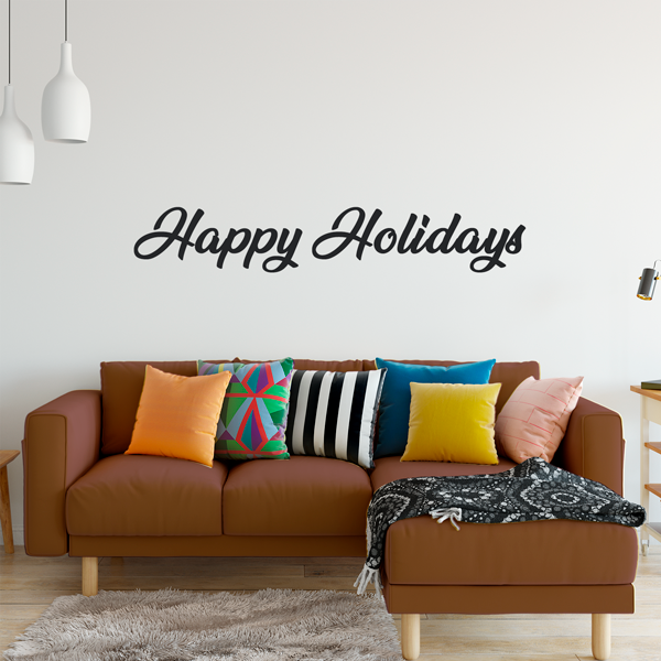 Happy Holidays Wall Decal