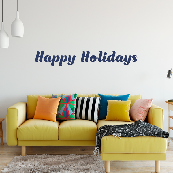 Happy Holidays Wall Decal