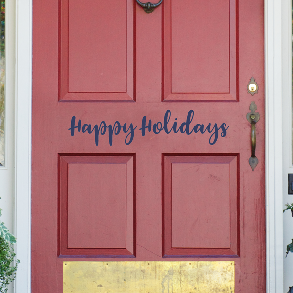 Happy Holidays Wall Decal