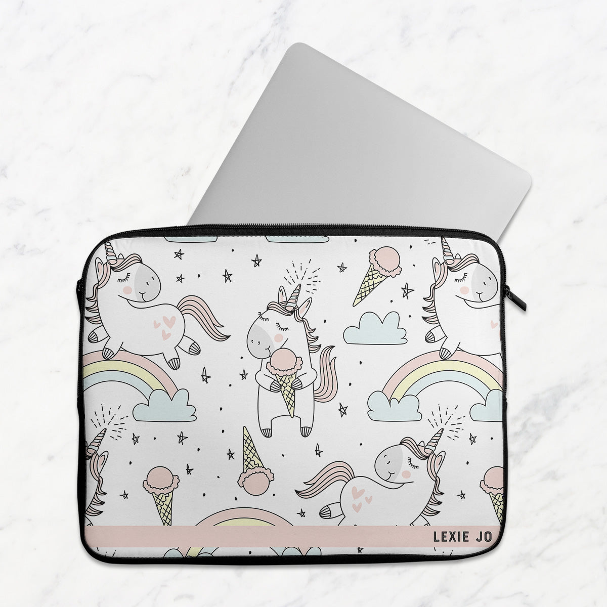 Happy Unicorn Laptop Sleeve