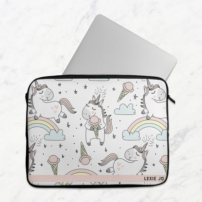 Happy Unicorn Laptop Sleeve