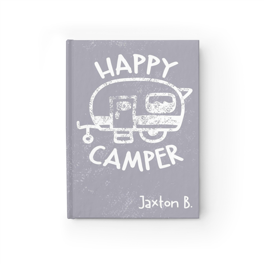 Happy Camper Journal in Gray Front Cover