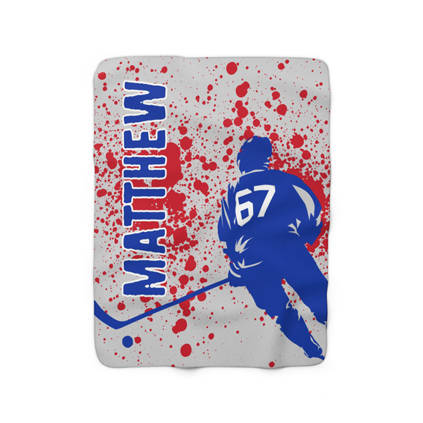 Hockey Defender Fleece Blanket
