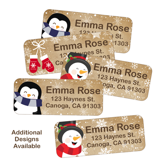 Christmas Combo Return Address Labels Design Number 4