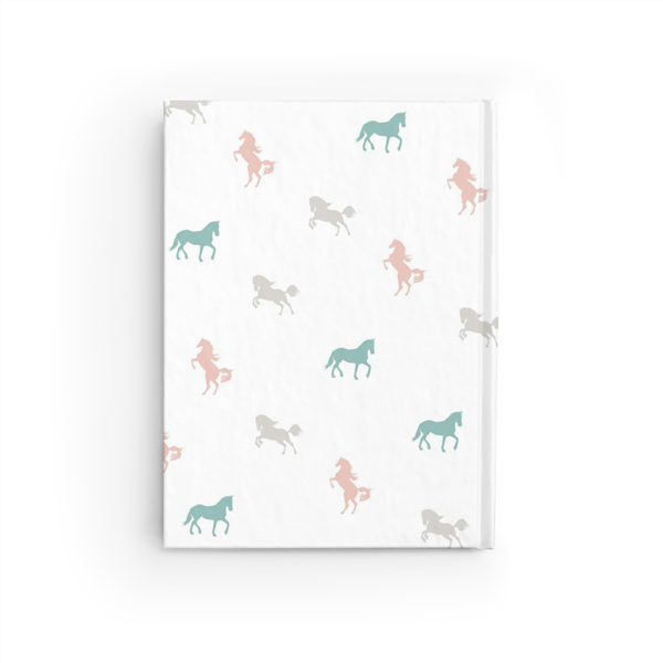 Equestrian Dreams Journal in White Back Cover